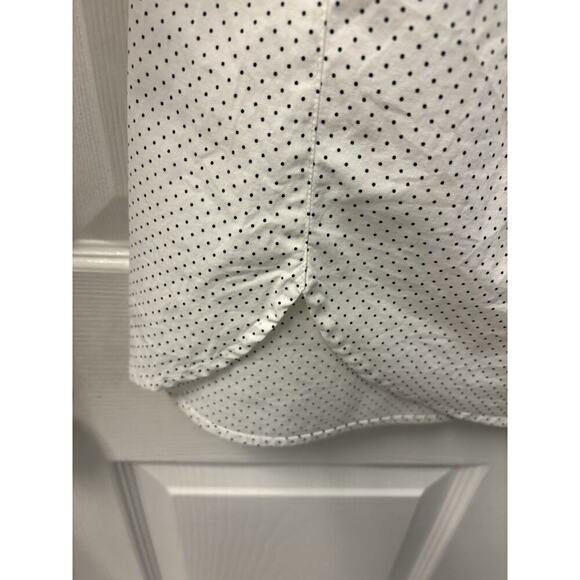 ann taylor fitted polka dot blouse medium - Picture 2 of 5